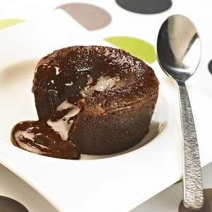 Chocolate fondant dish