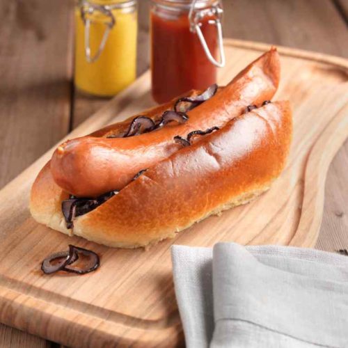 DA7169F and DA7269F Premium Bockwurst (16cm) Ketchup and Mustard